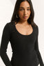 Ruby Scoop Long Sleeve Black