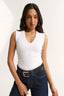 Stella V Neck Tank Optic White