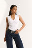 Stella V Neck Tank Optic White