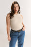 Carina Crew Tank Oatmeal Marle