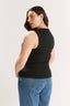 Stella V Neck Tank Black