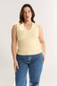 Stella V Neck Tank Buttermilk