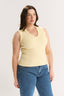 Stella V Neck Tank Buttermilk