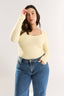 Ruby Scoop Long Sleeve Buttermilk