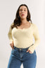 Ruby Scoop Long Sleeve Buttermilk