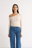 Cobie Off Shoulder Long Sleeve Oatmeal - Final Sale