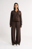 Percy Track Pant Espresso - Final Sale