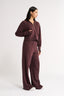 Percy Track Pant Merlot - Final Sale
