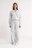 Percy Quarter Zip Jumper Grey Marle - Final Sale