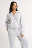 Percy Quarter Zip Jumper Grey Marle - Final Sale