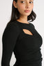 Neve Cutout Long Sleeve Black - Final Sale