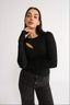 Neve Cutout Long Sleeve Black - Final Sale