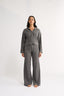 Katie Cable Zip Jacket Charcoal - Final Sale