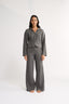 Katie Cable Knit Pant Charcoal - Final Sale