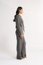Katie Cable Zip Jacket Charcoal - Final Sale