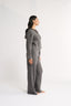 Katie Cable Knit Pant Charcoal - Final Sale