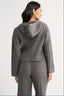 Katie Cable Zip Jacket Charcoal - Final Sale