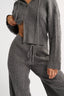 Katie Cable Knit Pant Charcoal - Final Sale