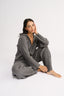 Katie Cable Knit Pant Charcoal - Final Sale