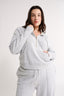 Percy Quarter Zip Jumper Grey Marle - Final Sale