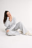Percy Quarter Zip Jumper Grey Marle - Final Sale