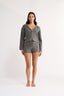 Katie Cable Knit Short Charcoal - Final Sale