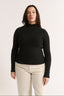 Carina Mock Neck Long Sleeve Black Final Sale