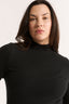 Carina Mock Neck Long Sleeve Black Final Sale