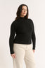 Carina Mock Neck Long Sleeve Black Final Sale