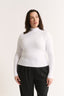 Carina Mock Neck Long Sleeve Optic White Final Sale