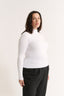 Carina Mock Neck Long Sleeve Optic White Final Sale