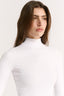 Carina Mock Neck Long Sleeve Optic White Final Sale