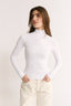Carina Mock Neck Long Sleeve Optic White Final Sale
