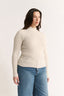 Carina Mock Neck Long Sleeve Oatmeal Marle Final Sale