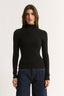 Carina Mock Neck Long Sleeve Black Final Sale