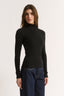Carina Mock Neck Long Sleeve Black Final Sale