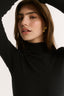 Carina Mock Neck Long Sleeve Black Final Sale
