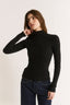Carina Mock Neck Long Sleeve Black Final Sale