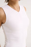 Holly High V Neck Tank Optic White