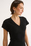 Kelly V Neck T-Shirt Black