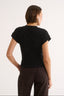 Kelly V Neck T-Shirt Black
