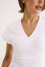 Kelly V Neck T-Shirt Optic White