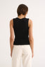 Holly High V Neck Tank Black
