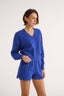 Charlotte V Neck Jumper Cobalt