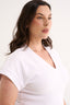 Kelly V Neck T-Shirt Optic White