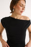 Valentina Off Shoulder Top Black