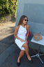 Evelyn Twist Tank Optic White - Final Sale
